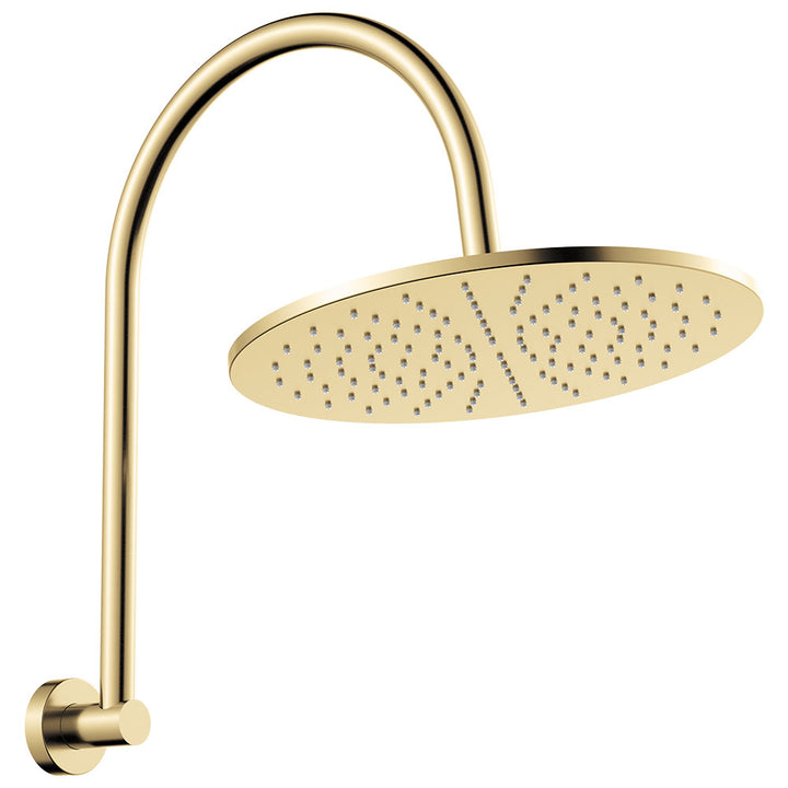 Empire Slim Curved Shower Arm Set - Urban Brass