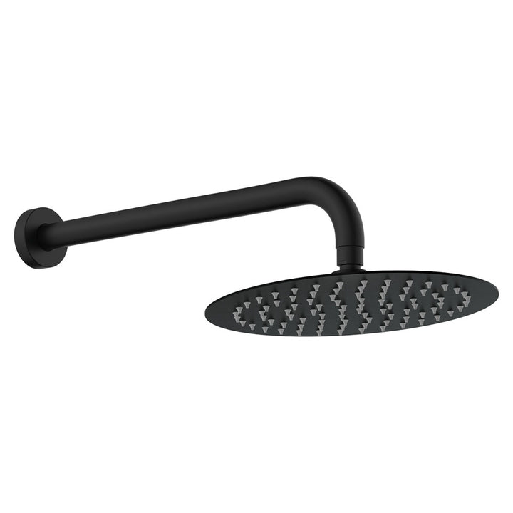 Kaya Shower Arm Set - Matte Black