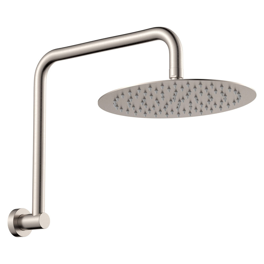 Kaya Gooseneck Shower Arm Set - Brushed Nickel