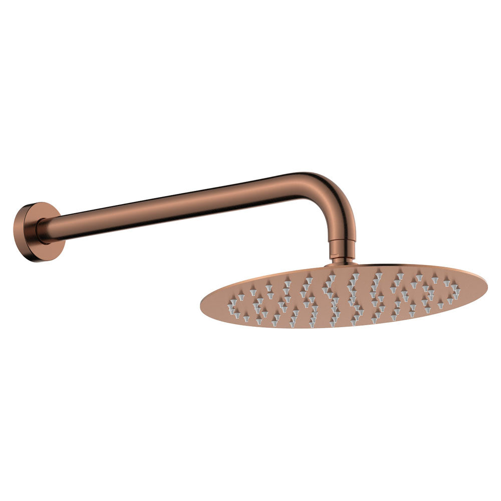 Kaya Shower Arm Set - Brushed Copper