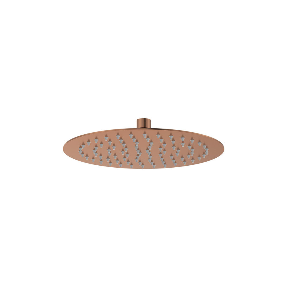 Kaya Shower Head, 250mm - Brushed Copper