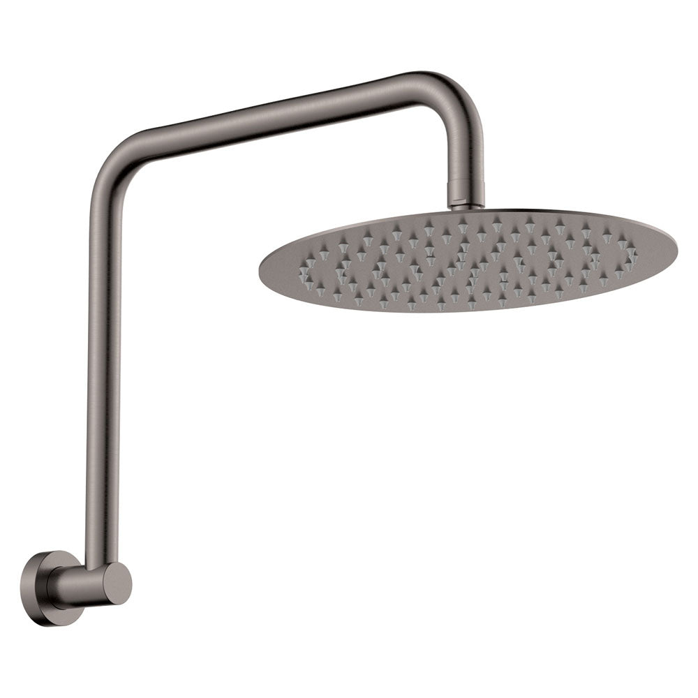 Kaya Gooseneck Shower Arm Set - Gun Metal