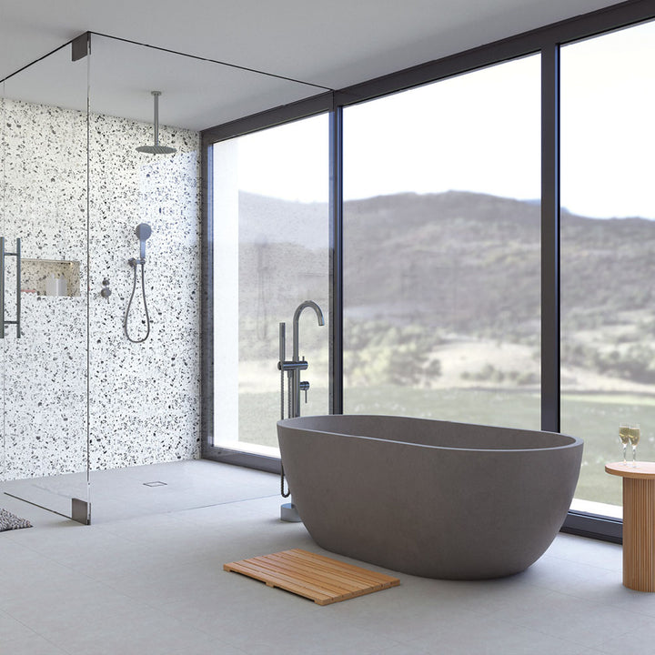 Kaya Shower Head, 250mm - Gun Metal