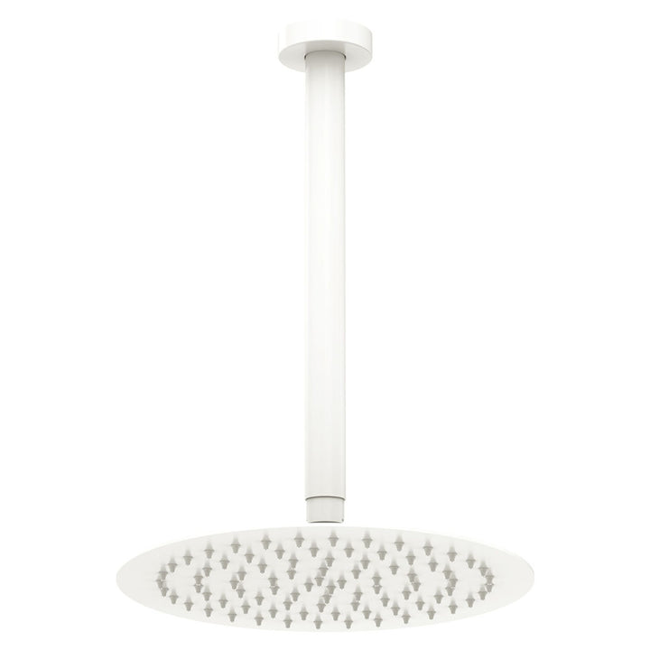 Kaya Ceiling Shower 250mm Head, 350mm Drop - Matte White