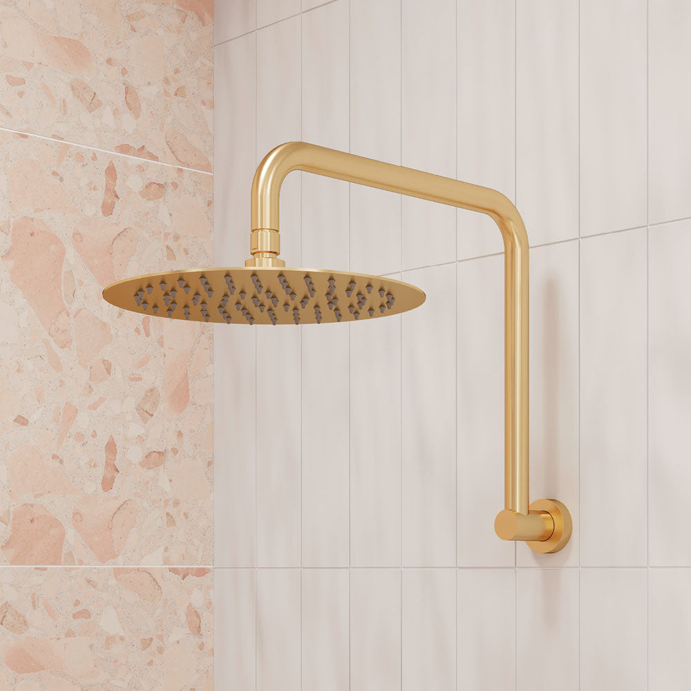 Kaya Gooseneck Shower Arm Set - Urban Brass