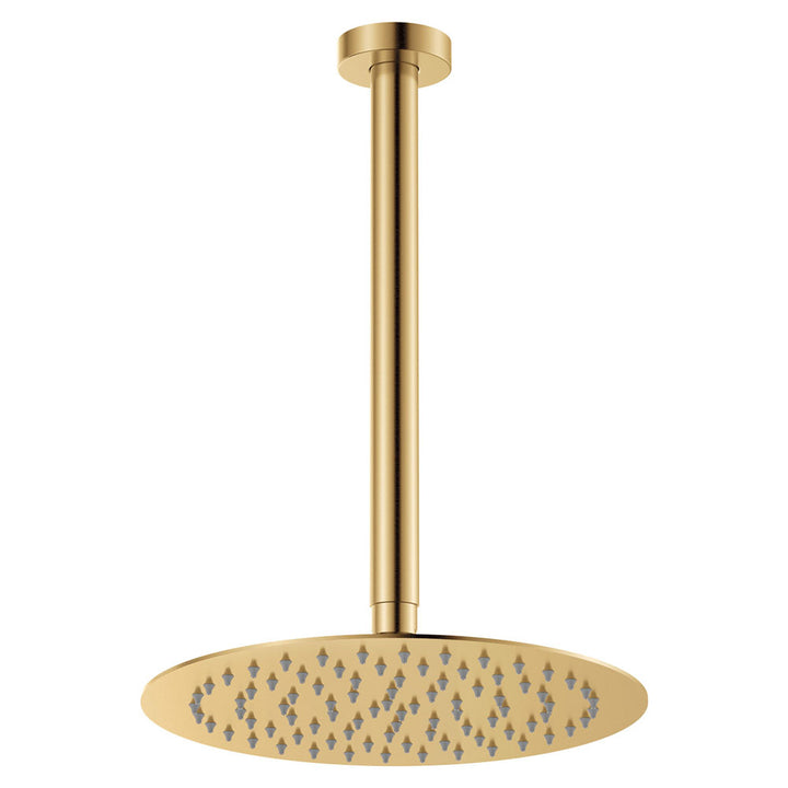 Kaya Ceiling Shower 250mm Head, 350mm Drop - Urban Brass