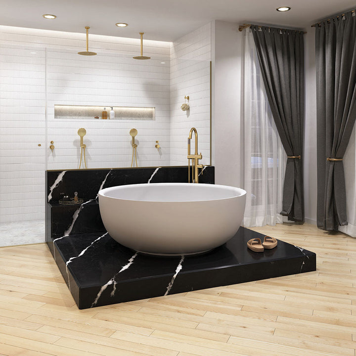 Kaya Shower Head, 250mm - Urban Brass
