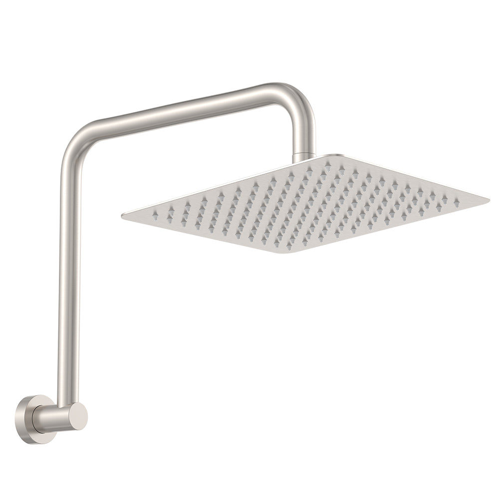 Koko Gooseneck Shower Arm Set - Brushed Nickel