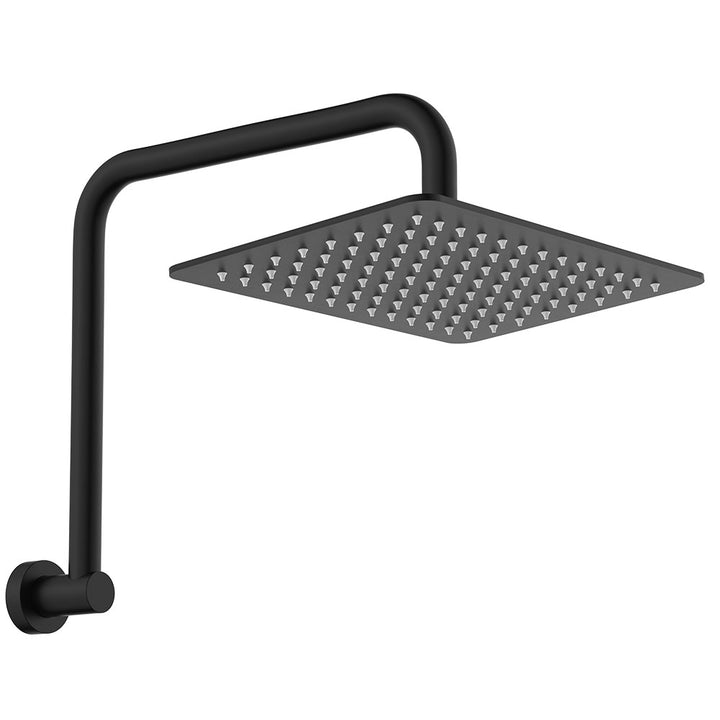 Tono Gooseneck Shower Arm Set - Matte Black