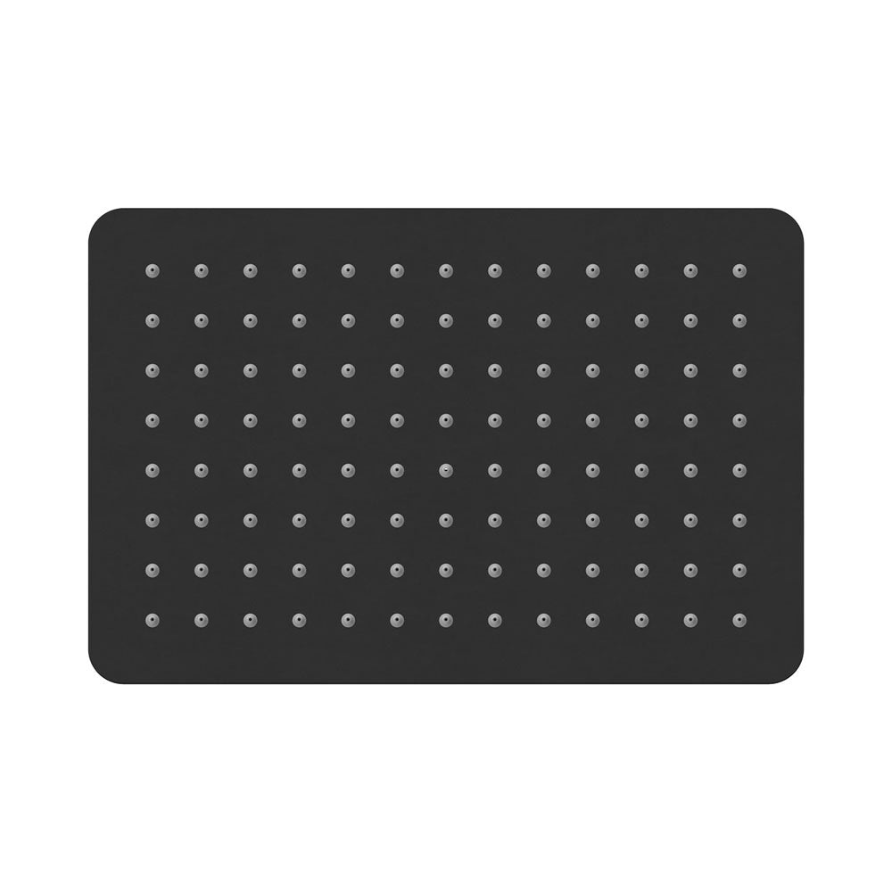 Koko Rectangular Shower Head - Matte Black