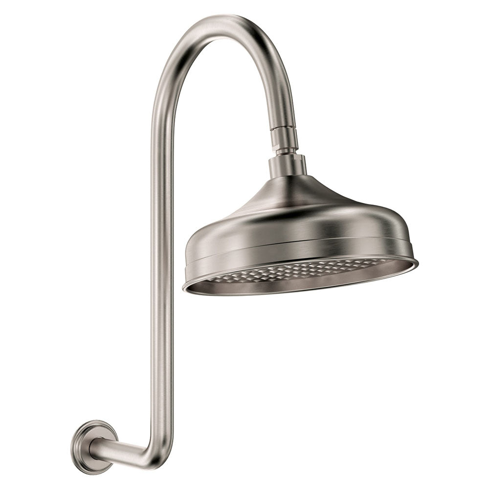 Lillian Wall Arm Shower Set - Brushed Nickel