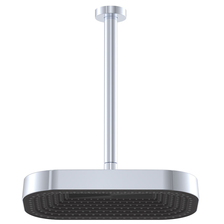 Kuro Shower Dropper Set, Soft Square Head - Chrome
