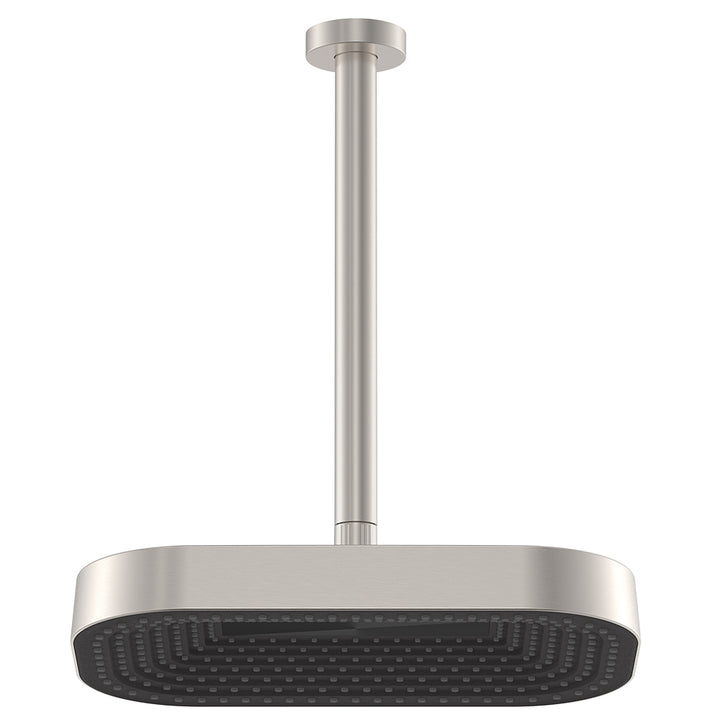 Kuro Shower Dropper Set, Soft Square Head - Brushed Nickel