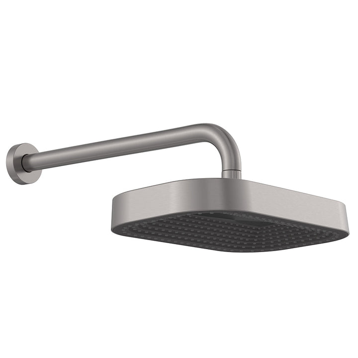 Kuro Shower Arm Set, Soft Square Head - Gun Metal