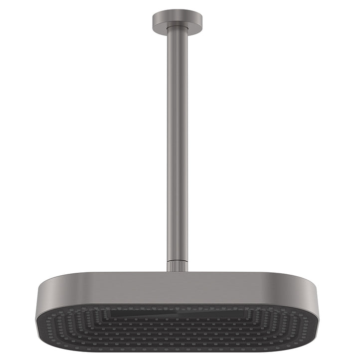 Kuro Shower Dropper Set, Soft Square Head - Gun Metal
