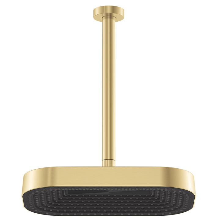 Kuro Shower Dropper Set, Soft Square Head - Urban Brass