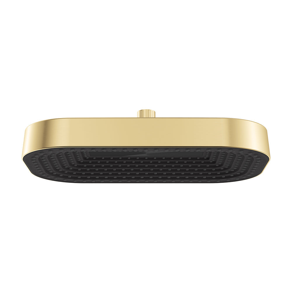 Kuro Shower Head, Soft Square - Urban Brass