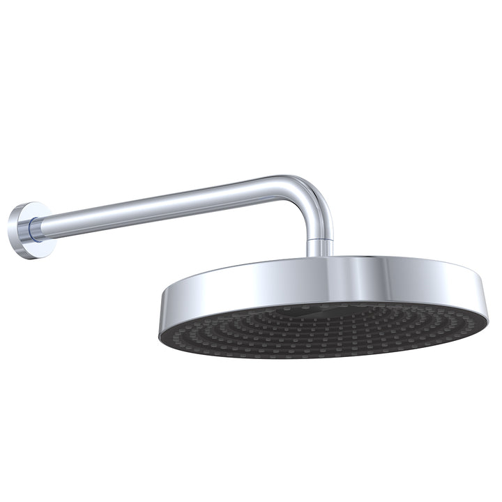 Kuro Shower Arm Set, Round Head - Chrome