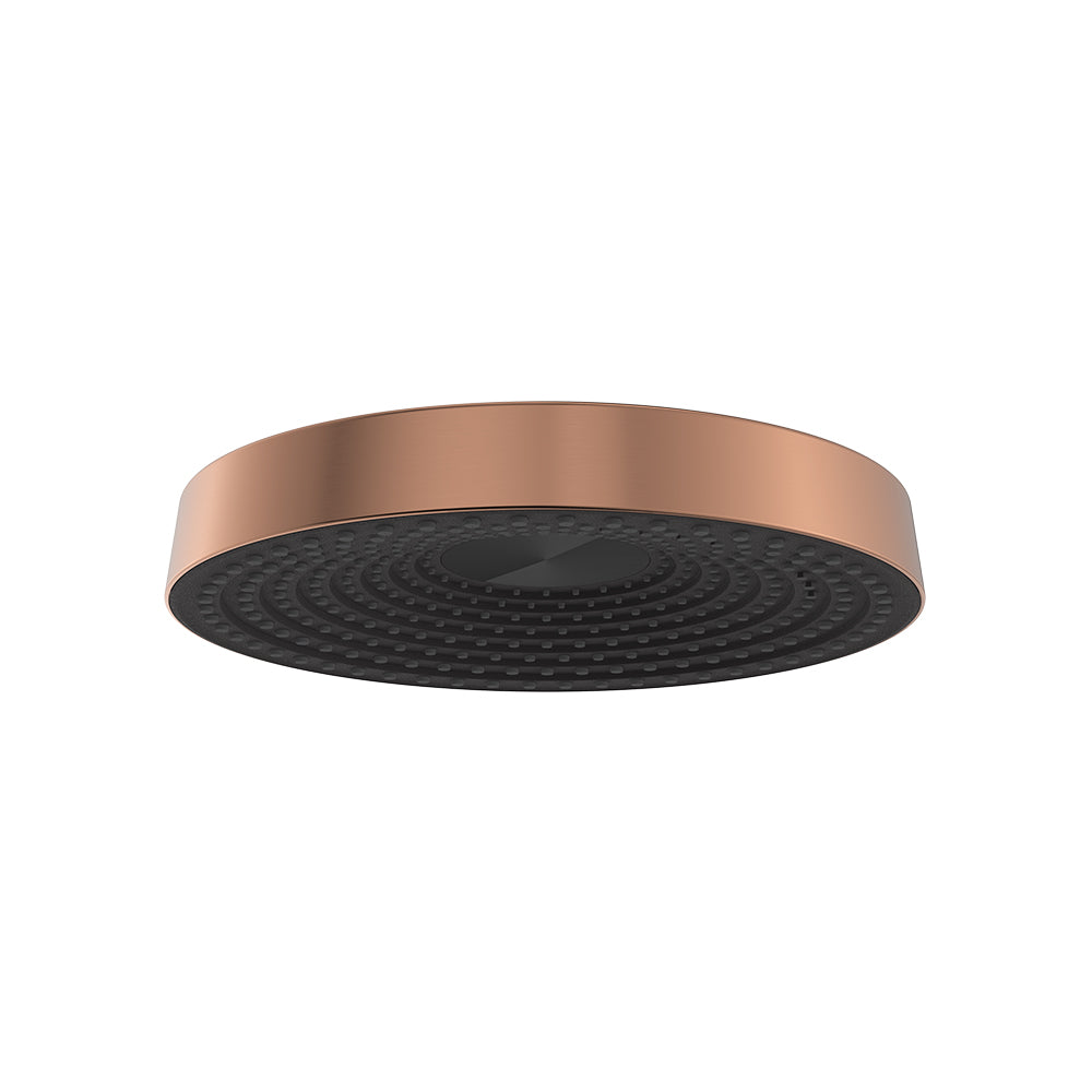 Kuro Shower Head, Round - Brushed Copper