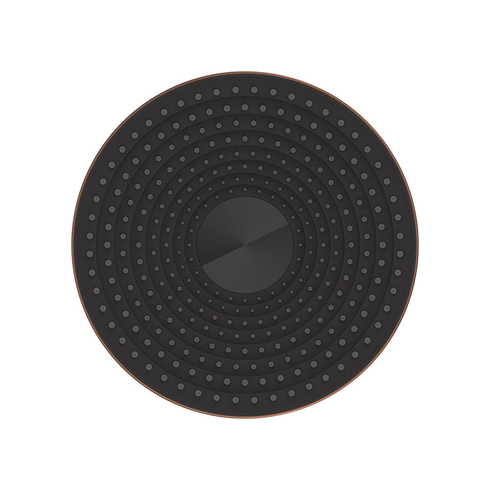 Kuro Shower Head, Round - Brushed Copper