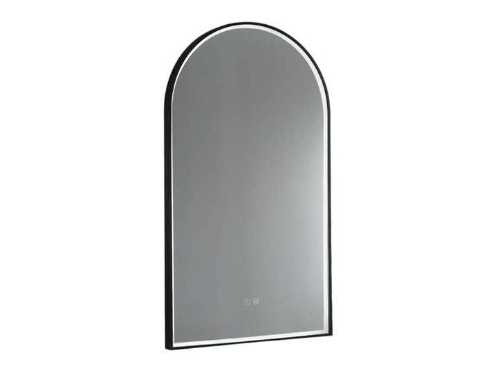 Arch LED Mirror with Demister and Portable Magnifier Manhattan Black product view 3