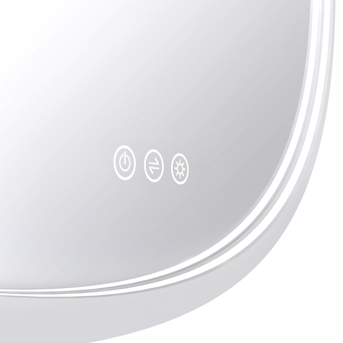 GLODA Olek Round LED Mirror - White