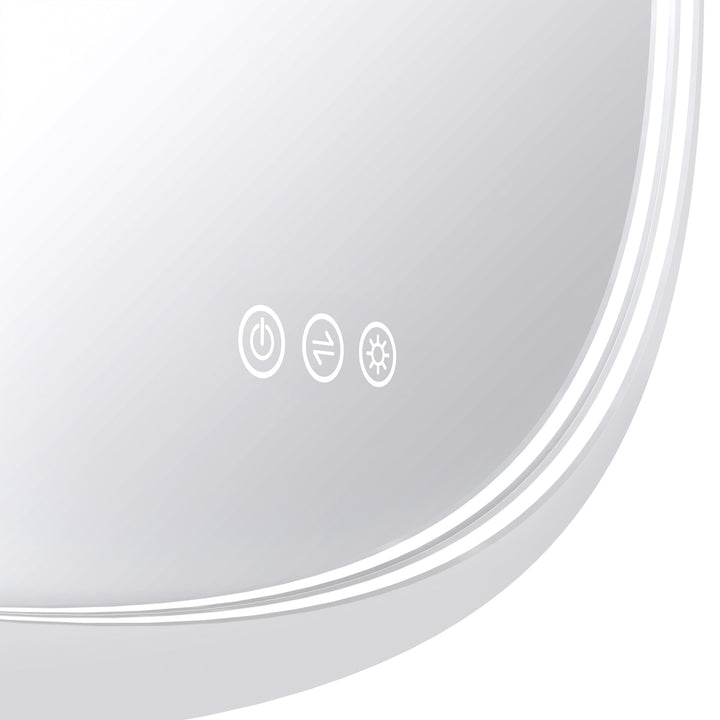 GLODA Olek Round LED Mirror - White
