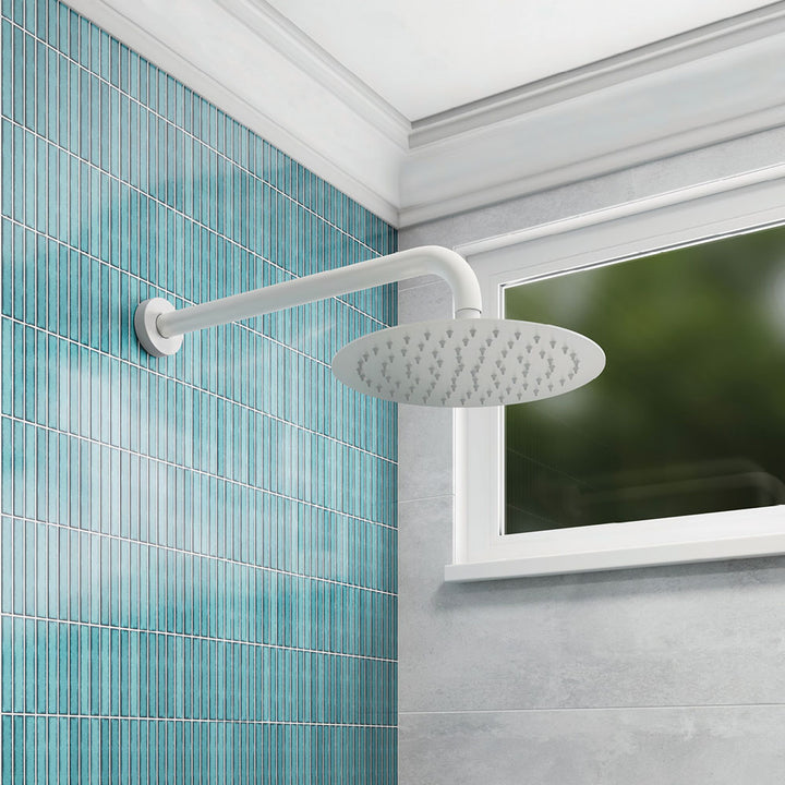 Kaya Shower Arm - Matte White