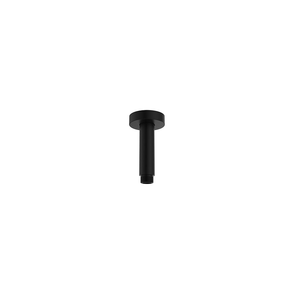 Round Shower Dropper, 100mm - Matte Black