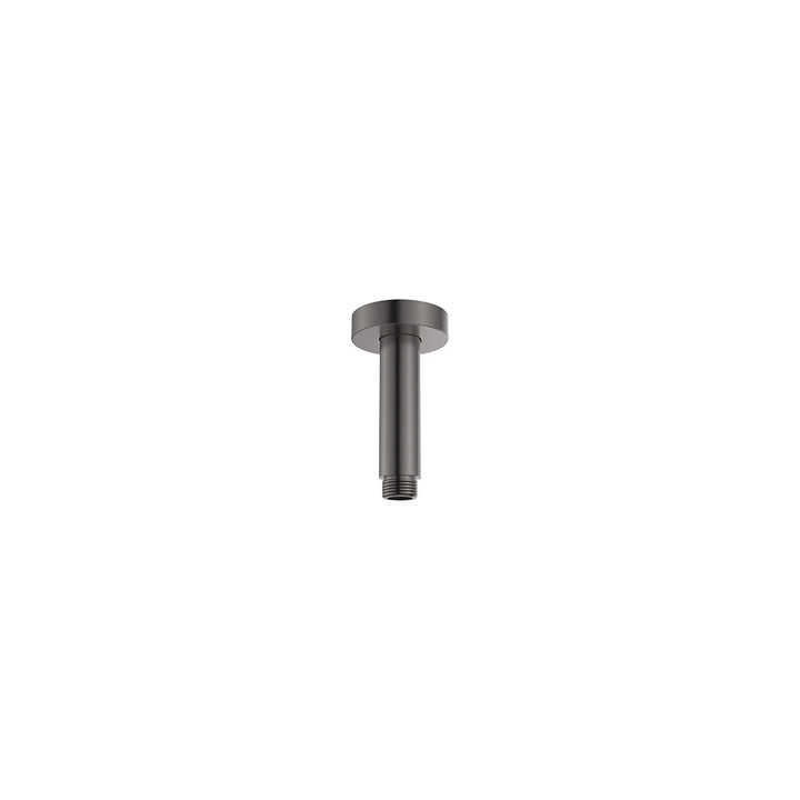 Round Shower Dropper, 100mm - Gun Metal