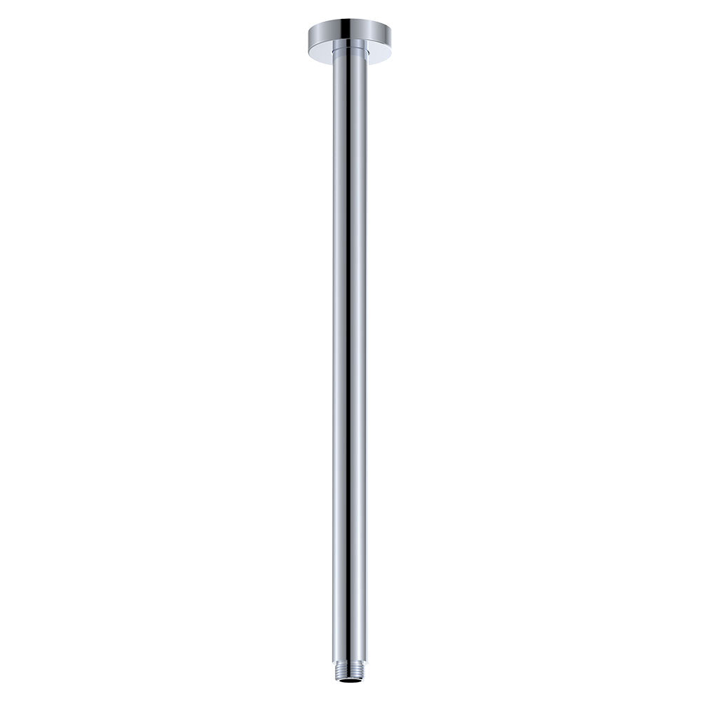 Round Shower Dropper, 450mm - Chrome