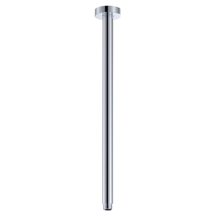 Round Shower Dropper, 450mm - Chrome