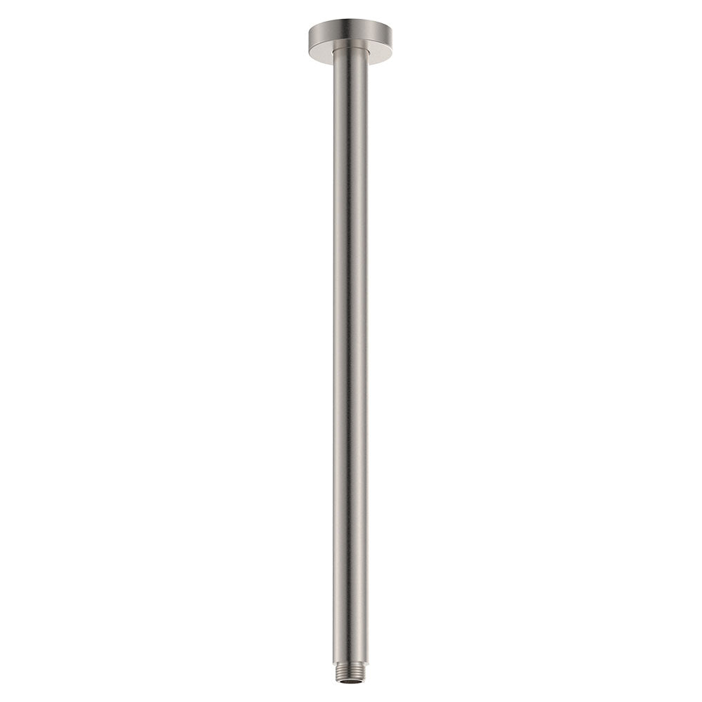 Round Shower Dropper, 450mm - Brushed Nickel