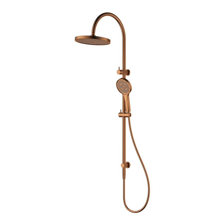 Linie Round Multi-Function Shower Set 250mm - Brushed Copper