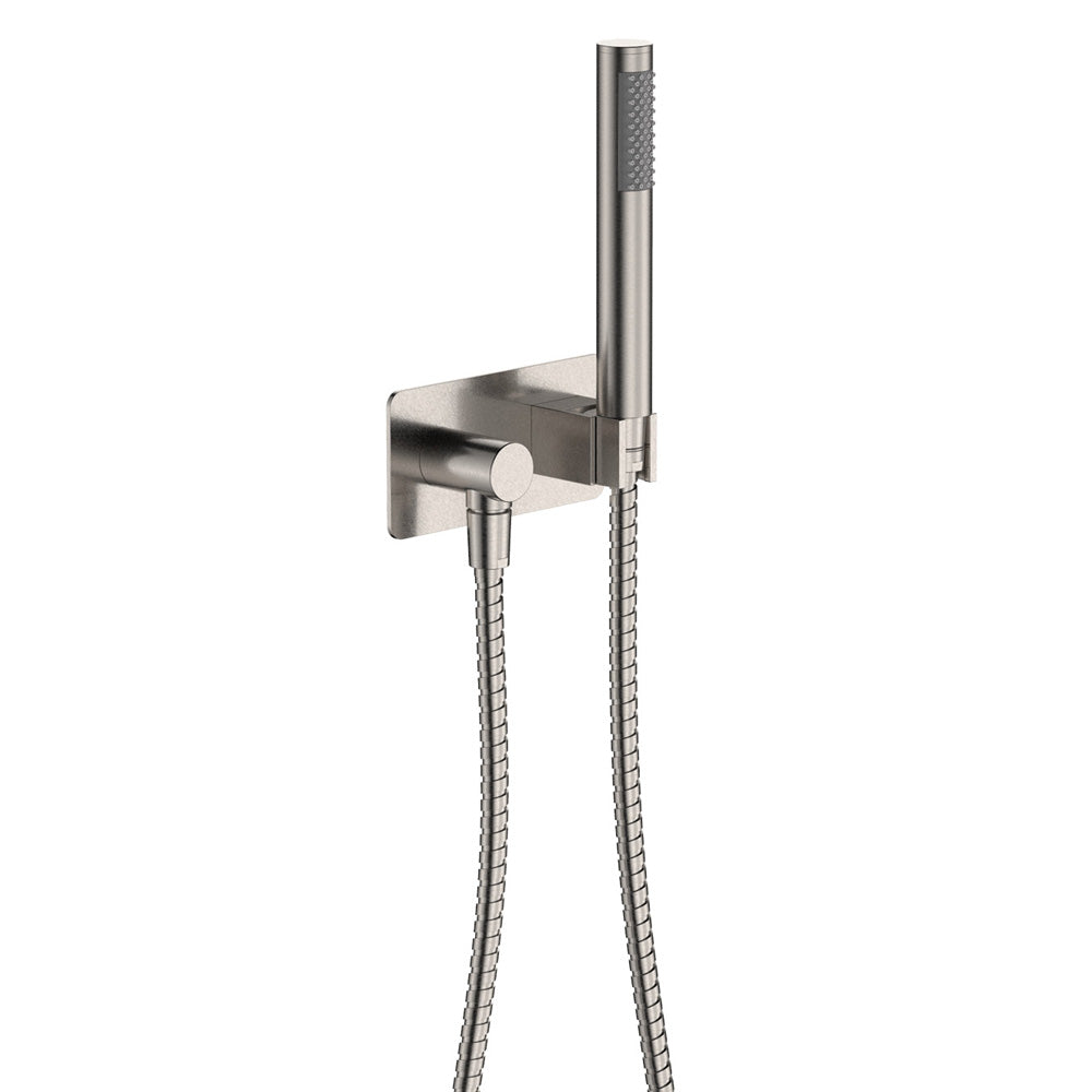 Isabella Hand Shower, Rectangular Plate - Brushed Nickel