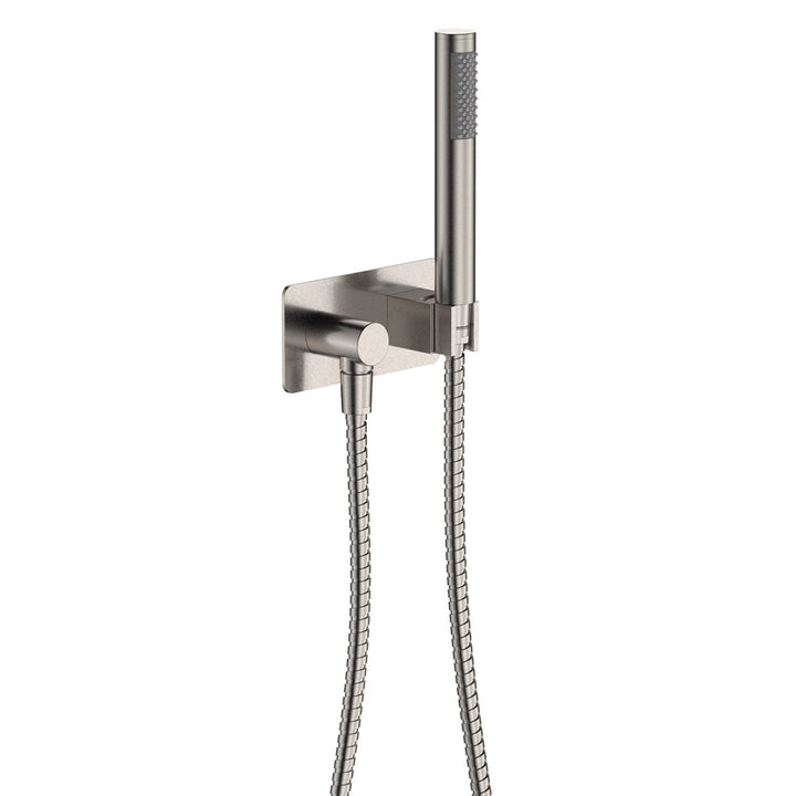 Isabella Hand Shower, Rectangular Plate - Brushed Nickel
