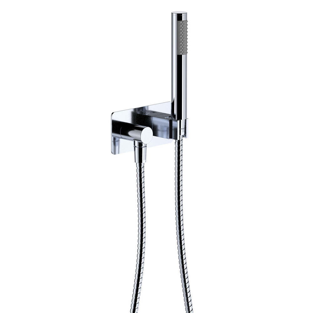 Isabella Hand Shower, Rectangular Plate - Chrome
