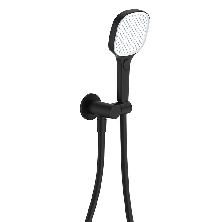Koko Hand Shower, Round Plate - Matte Black
