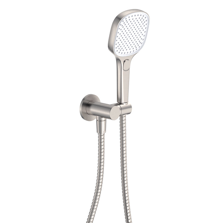 Koko Hand Shower, Round Plate - Brushed Nickel