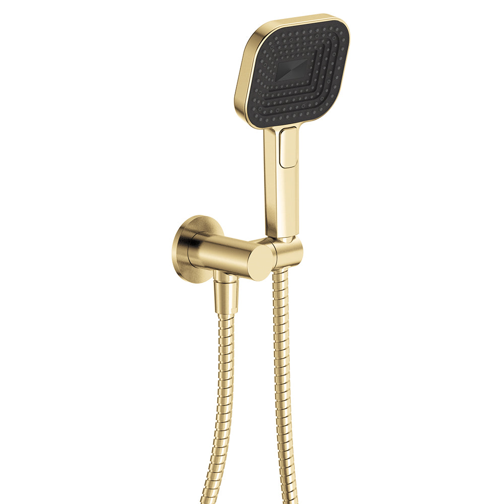 Kuro Hand Shower, Round Plate, Soft Square Head - Urban Brass
