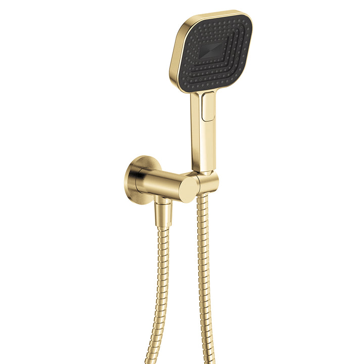 Kuro Hand Shower, Round Plate, Soft Square Head - Urban Brass