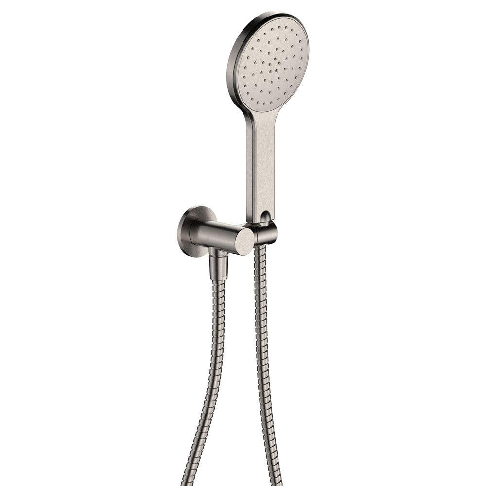 Kaya Hand Shower, Round Plate - Brushed Nickel