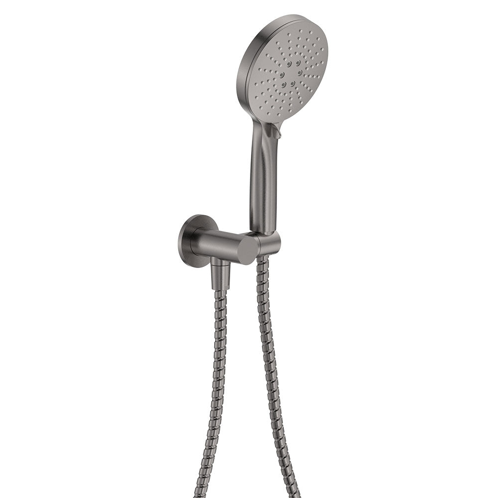 Empire Slim Hand Shower, Round Plate - Gun Metal