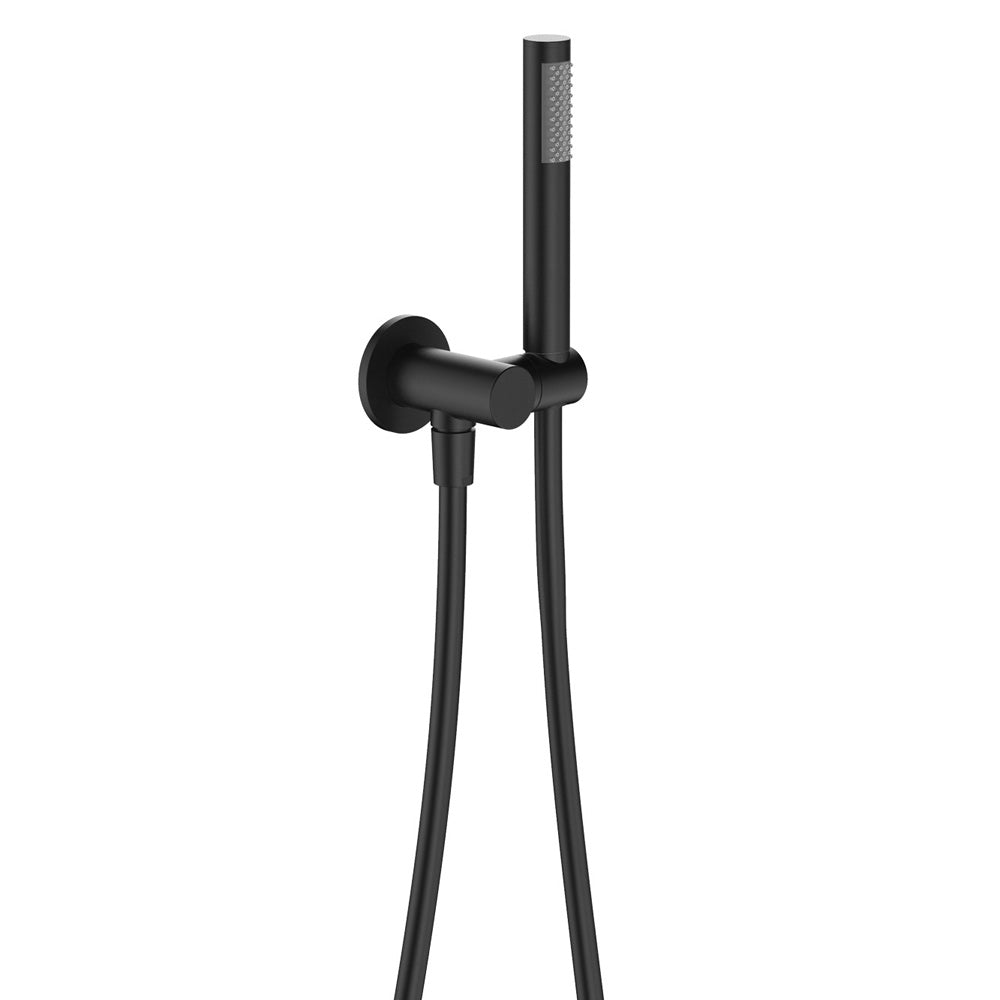 Isabella Hand Shower, Round Plate - Matte Black