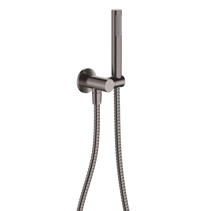 Isabella Hand Shower, Round Plate - Gun Metal