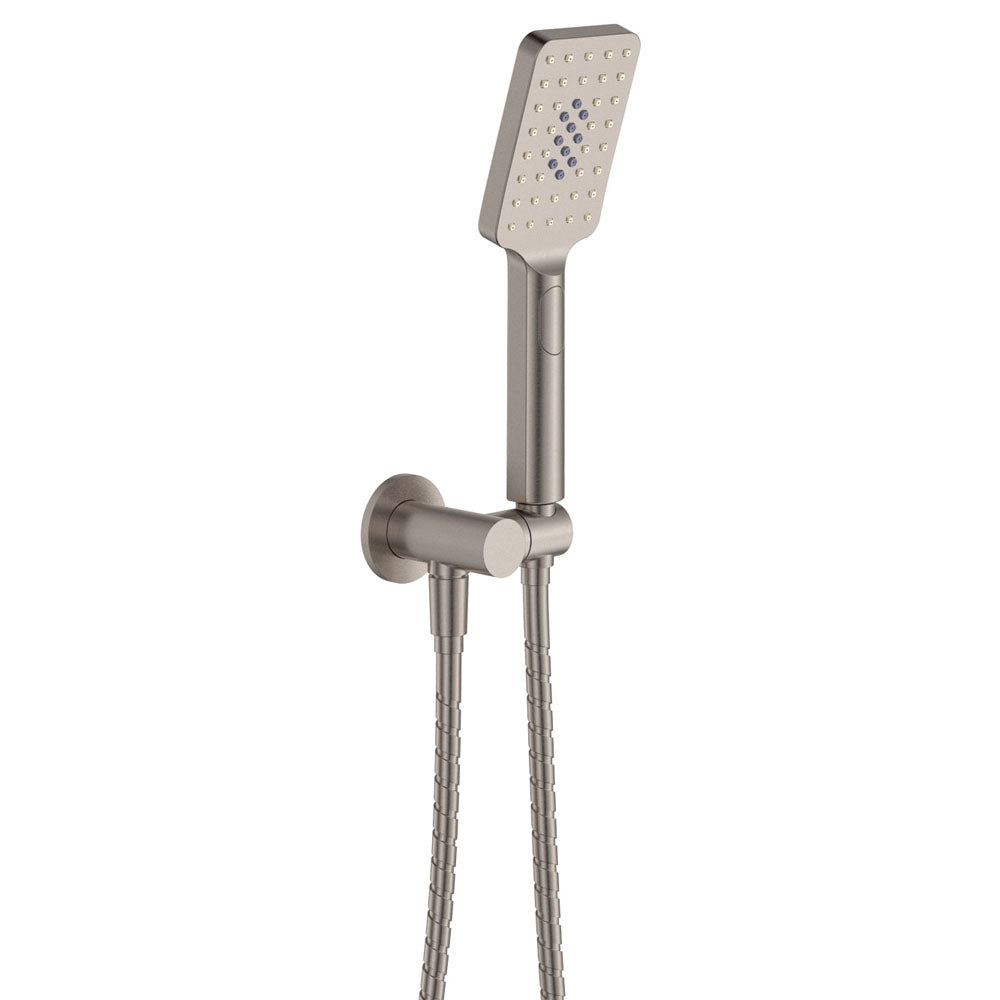 Tono Hand Shower, Round Plate - Brushed Nickel