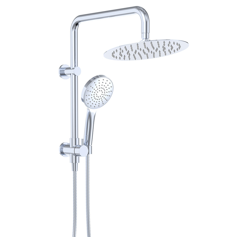 Kaya Twin Half-Rail Shower - Chrome