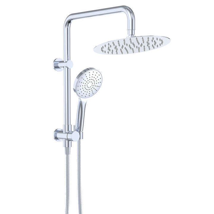 Kaya Twin Half-Rail Shower - Chrome