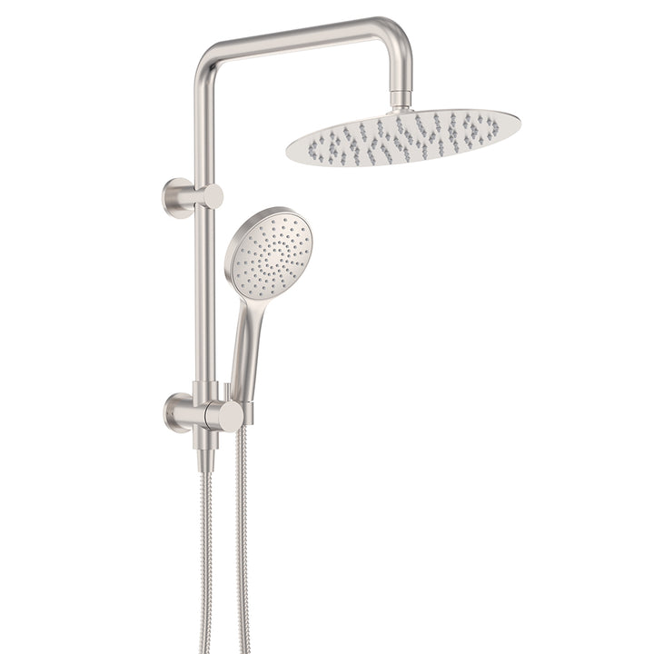 Kaya Twin Half-Rail Shower - Brushed Nickel