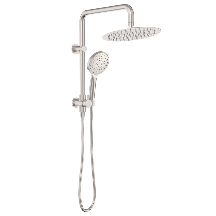 Kaya Twin Half-Rail Shower - Brushed Nickel
